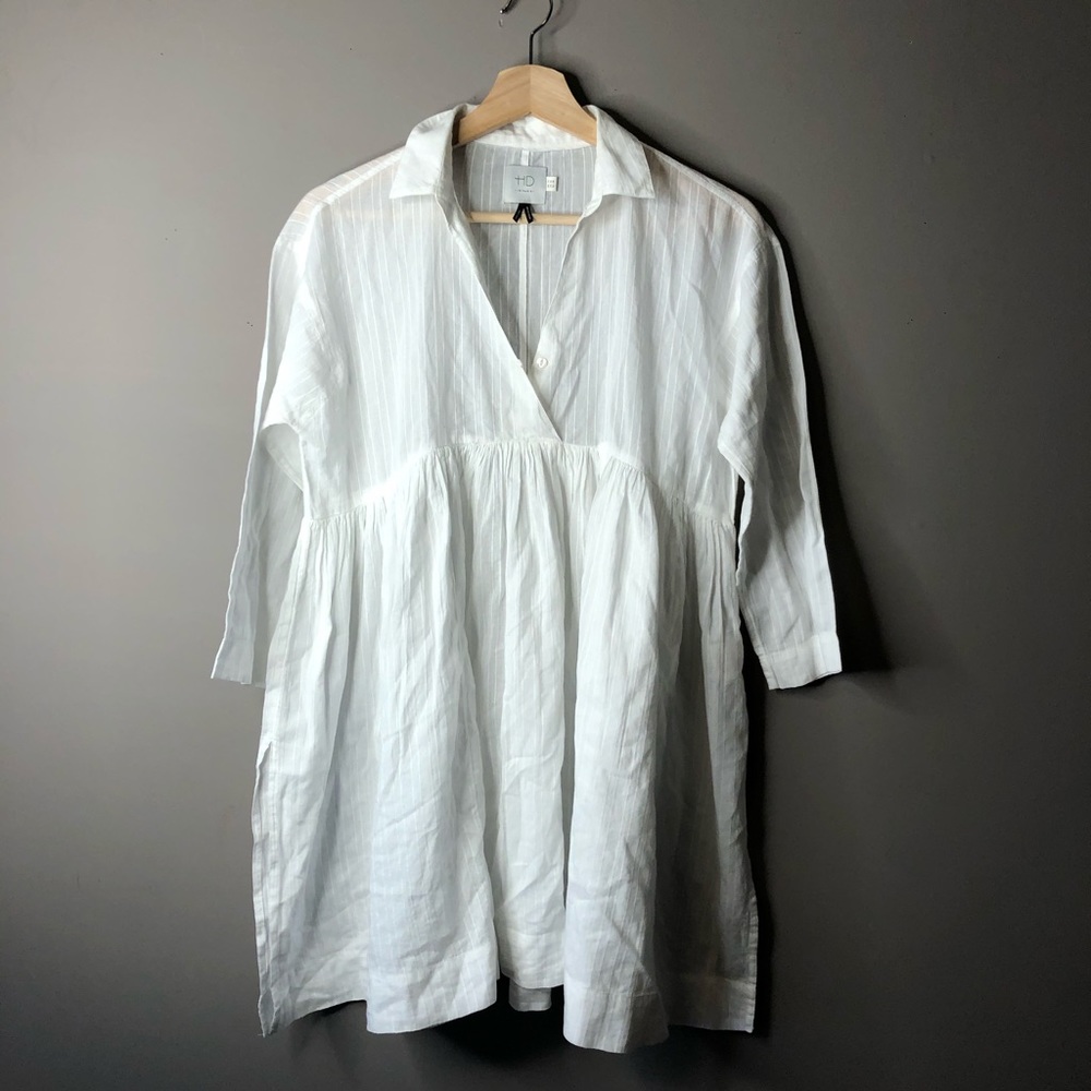 HD in Paris white blouse tunic anthropologie 6